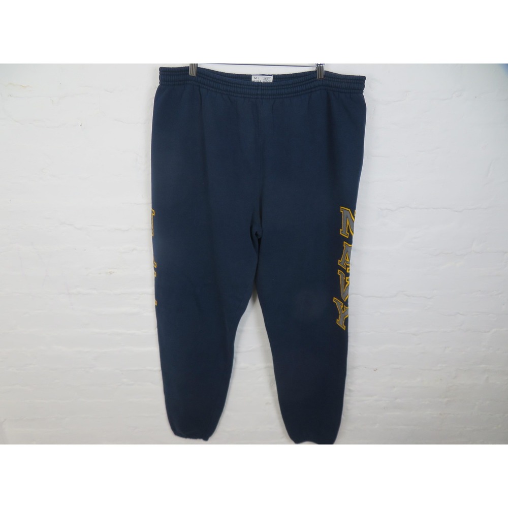 Vintage 90s Naval Academy Sweatpants Mens XL Blue Soffe Made USA Joggers